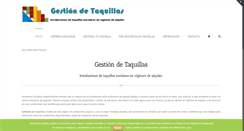 Desktop Screenshot of gestiondetaquillas.com