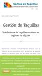 Mobile Screenshot of gestiondetaquillas.com