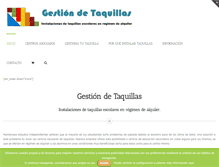 Tablet Screenshot of gestiondetaquillas.com